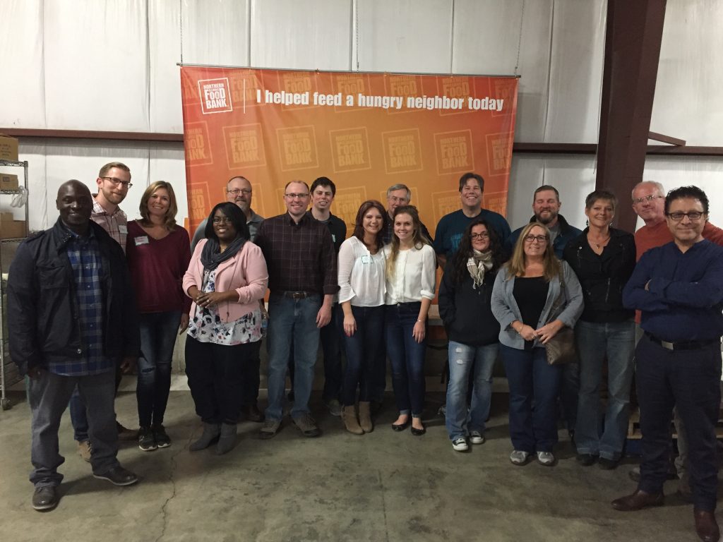 manhard volunteers, northern illinois food bank, tim murphy